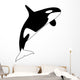 A black and white killer whale Wall Decal