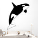 A black and white killer whale Wall Decal