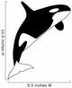 A black and white killer whale Wall Decal