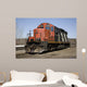 Train on Tracks Wall Mural