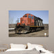Train on Tracks Wall Mural
