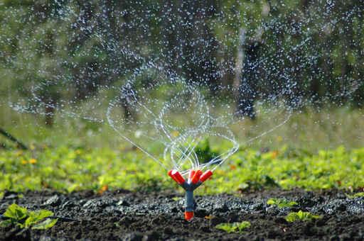 Sprinkler Water with Drops Wall Decal