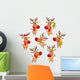 Cute and Funny Christmas Wall Decal