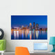 Downtown Louisville Skyline Waterfront Wall Decal