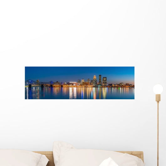 Downtown Louisville Panorama Skyline Wall Decal