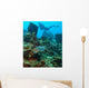 Diver with Turtle Wall Decal