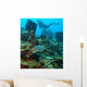 Diver with Turtle Wall Decal
