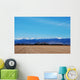 Agricultural Field with Mountains Wall Mural