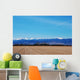 Agricultural Field with Mountains Wall Mural