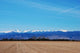 Agricultural Field with Mountains Wall Mural