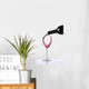 Red wine poured on glass Wall Decal