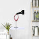 Red wine poured on glass Wall Decal