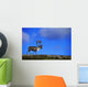 Caribou Walking On Hill Crest Wall Mural
