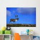 Caribou Walking On Hill Crest Wall Mural