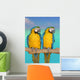Two Parrots Wall Decal Design 2