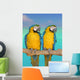 Two Parrots Wall Decal Design 2