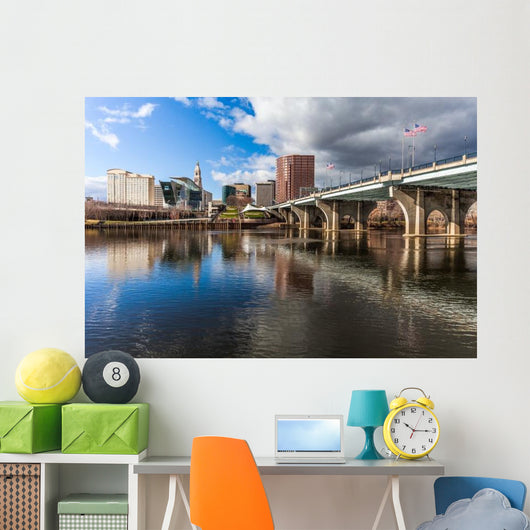 Hartford Skyline Wall Decal