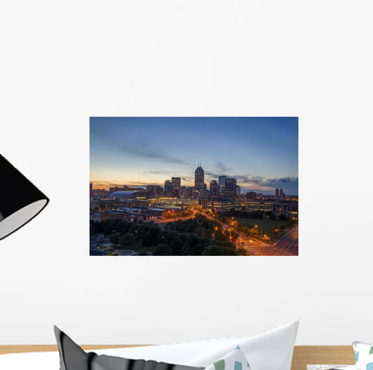 Indianapolis Indiana Dusk Wall Decal