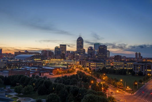 Indianapolis Indiana Dusk Wall Decal