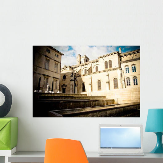 Place Du Chapitre Nimes Wall Decal