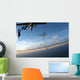 skydivers jumping out of 2 planes Wall Mural