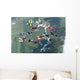 16 skydivers in formation Wall Mural
