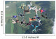 16 skydivers in formation Wall Mural