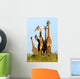 Family of Giraffes Wall Mural