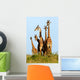 Family of Giraffes Wall Mural