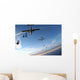 skydivers at sunset Wall Mural