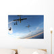 skydivers at sunset Wall Mural