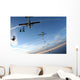 skydivers at sunset Wall Mural