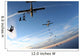 skydivers at sunset Wall Mural