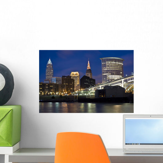 Skyline of Cleveland Wall Mural