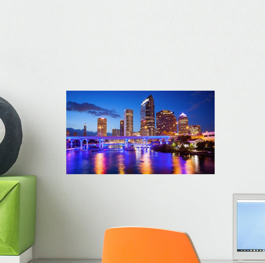 Downtown Tampa Florida City Wall Decal