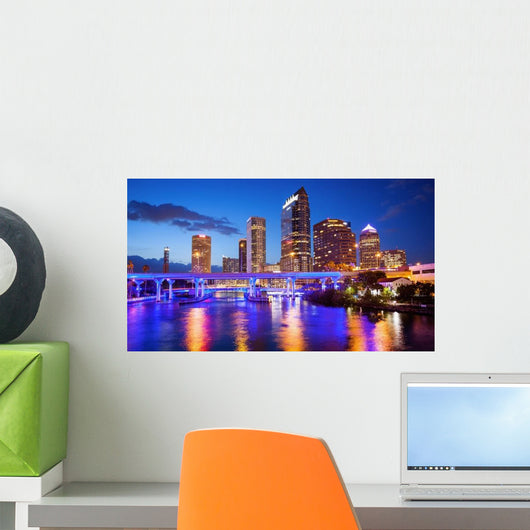 Downtown Tampa Florida City Wall Decal