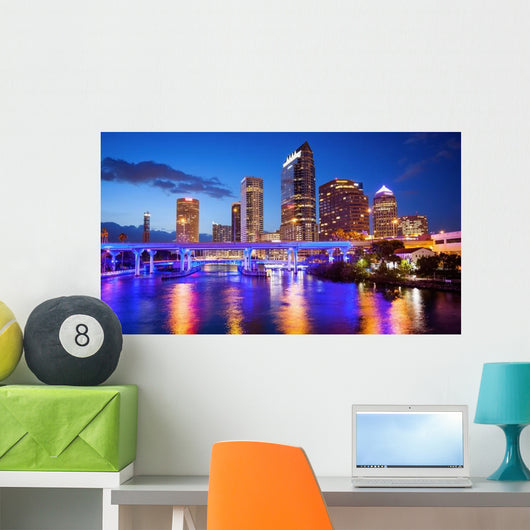 Downtown Tampa Florida City Wall Decal