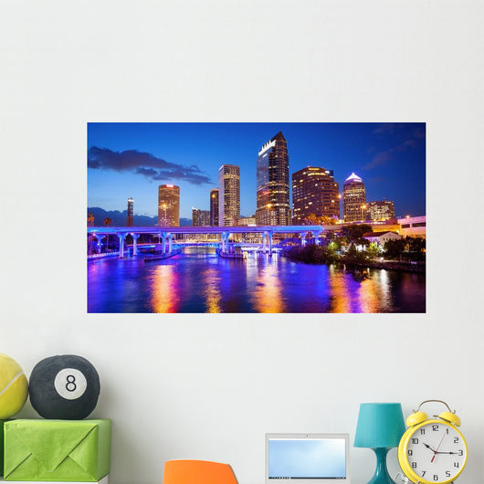 Downtown Tampa Florida City Wall Decal