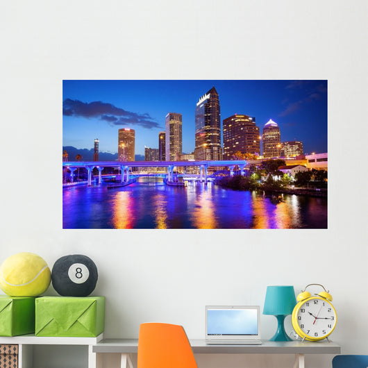 Downtown Tampa Florida City Wall Decal
