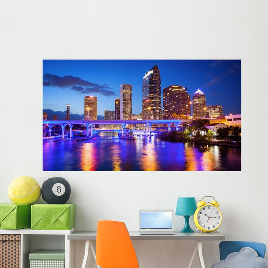 Downtown Tampa Florida City Wall Decal
