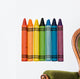 Rainbow of Colored Crayons Wall Decal