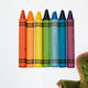 Rainbow of Colored Crayons Wall Decal