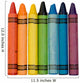 Rainbow of Colored Crayons Wall Decal