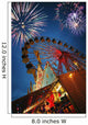 Fireworks At An Amusement Park Wall Mural