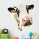 Funny Cute Nosey Cow Wall Decal