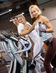 Group of people jogging in a gym Wall Mural