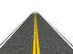 Long, straight road illustration. Wall Decal