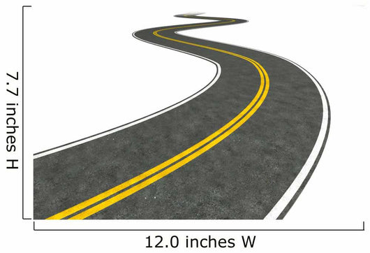 Long Winding Road Wall Decal