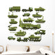 Military Vehicles Transportation Equipment Wall Decal