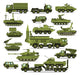 Military Vehicles Transportation Equipment Wall Decal